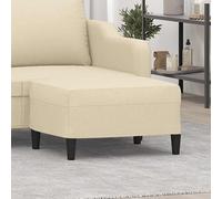 Repose-pied Jaune Clair 70x55x41 cm Tissu Tabouret Pouf Meuble Salon vidaXL
