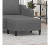 Repose-pied Jaune Clair 70x55x41 cm Tissu Tabouret Pouf Meuble Salon vidaXL