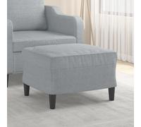 Repose-pied Jaune Clair 70x55x41 cm Tissu Tabouret Pouf Meuble Salon vidaXL
