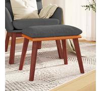 Repose-pied Jaune Moutarde 45x29,5x35 cm Tissu et Similicuir Pouf Salon vidaXL
