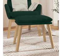 Repose-pied Jaune Moutarde 45x29,5x35 cm Velours Pouf Tabouret de Salon vidaXL
