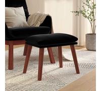 Tabouret 45x29,5x35 cm velours noir341441