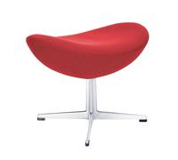 Repose-pied L'Oeuf/Egg™ étoffe satin polished aluminium base