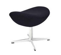 Repose-pied L'Oeuf/Egg™ étoffe satin polished aluminium base