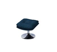 Amadeus Repose-pied Magnum – Chrome, tissu bleu G