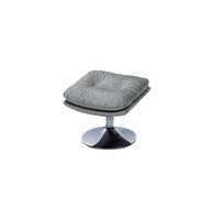 Amadeus Repose-pied Magnum – gris clair, chrome, tissu