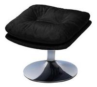 Repose pied Magnum Noir Chrome - Amadeus - Noir - Tissu Noir