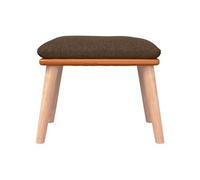 Vidaxl Repose-Pied Marron 45x29,5x39 Cm Tissu Et Similicuir Multicolore