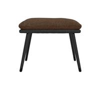 Repose-pied Marron 45x29,5x35 cm Tissu et similicuir
