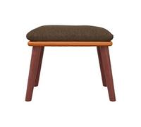 Repose-pied Marron 45x29,5x35 cm Tissu et similicuir