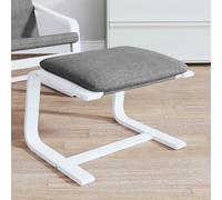 Repose-pied Marron foncé 51x41x40 cm Tissu tabouret pouf ottoman vidaXL