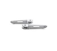 Repose Pied Moto Accessoires Moto : Repose-Pieds Avant Et Arrière en Aluminium pour Trident660 Daytona660 pour Tiger Sport 660 2021-2025 pour Speed Twin1200(Front Silver)