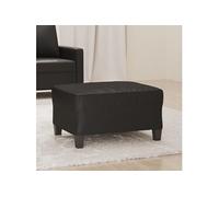 Repose pied Noir 70x55x41 cm Similicuir
