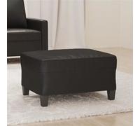 Repose pied Noir 70x55x41 cm Similicuir