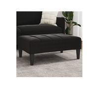 Repose pied noir 77x55x31 cm velours