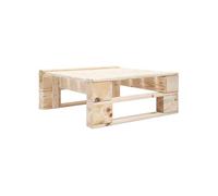 Bois Repose-pied Palette de Jardin Gris Pouf Tabouret Table Basse Salon vidaXL