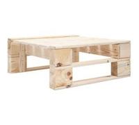 Repose pied palette de jardin bois