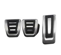 Repose-Pied Pédales Voiture Acier Inoxydable pour VW pour UP pour GTI pour TSI pour E-UP pour Seat pour MII 2012~2023 Frein D'accélérateur Freins Pédale Couvre(Couleur:3pcs)
