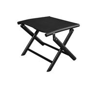 Repose-pied pliable 41 x 49,5 x 38 cm Aluminium Noir