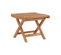 Repose-pied pliable - VIDAXL - Bois de teck - Brun - Jardin - Contemporain