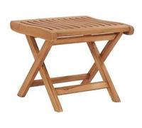 Repose-pied pliable - VIDAXL - Bois de teck - Brun - Jardin - Contemporain