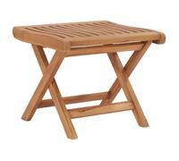 Repose-pied pliable - VIDAXL - Bois de teck - Brun - Jardin - Contemporain