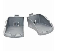 POLISPORT Footrests + Straps Silver Bilby Junior