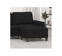 Repose-pied Pouf de Chambre à Coucher Tabouret de Canapé Meuble de Salle de Séjour Maison Intérieur Noir 70x55x41 cm Tissu microfibre