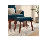Repose-pied Pouf de Salon Tabouret de Canapé Meuble de Salle de Séjour Tabouret de Salon Intérieur Bleu 45x29,5x35 cm Velours