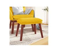 vidaXL Repose-pied Pouf de Salon Tabouret de Canapé Meuble de Salle de Séjour Tabouret de Salon Intérieur Jaune Moutarde 45x29,5x35 cm Tissu 341464 Jaune G