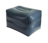 Repose-pied pour siège auto : oreiller de voyage portable, coussin gonflable gris | Caractéristique de support de confort d'avion, produit de repos sur pied réglable doux, utilisation de