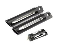 Repose Pied Repose-pieds Avant Et Arrière Pour Moto, Repose-pieds, Levier De Vitesse, Clous Pour Touring Pour Road Glide Pour Sportster 883 1200 Pour Softail Pour Dyna(Black White set E)