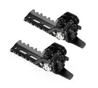 repose pied Repose-pieds Avant Pliants Pour Moto Pinces 22-25mm Pour R1250GS R 1200 GS Pour Adventure LC HP(Noir)