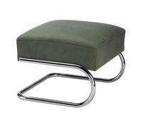 Repose-pied S 411 H cuir seam 32 black blue/WxDxH 51x38x51cm