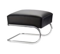 Repose-pied S 411 H cuir seam black/WxDxH 51x38x51cm