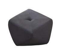 Repose Pied Salon Tabouret Octogonal Bas Moderne en Cuir for Salon Tabouret Bas Chambre(Black)