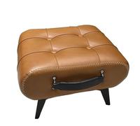 Repose Pied Tabouret en Cuir, Repose-Pieds de Salon, Tabouret canapé, à Langer d'entrée, Bas Table Basse, Petit Maison, Pouf(Color15)