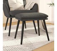 Repose-pied Tissu Rouge Bordeaux 45x29,5x35 cm Pouf Tabouret de Salon vidaXL
