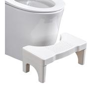 Repose Pied Toilette avec Coussinets AntidéRapants,Tabouret de Merde Accroupi Portatif Plastique D'Appoint,Tabouret de Toilette pour Toilettes Constipation,Soulager Les Ballonnements,40 * 21 * 17cm