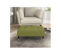 vidaXL Repose-pied Vert clair 78x56x32 cm Velours Vert G