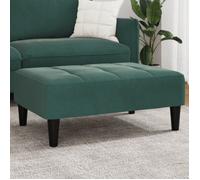 Repose pied vert foncé 77x55x31 cm velours