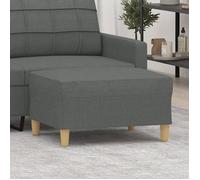 Repose-pied - VIDAXL - Gris foncé - 70x55x41 cm - Tissu - Mousse de remplissage