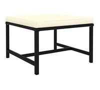 Repose-pied - VIDAXL - Sectionnel - Noir - Résine tressée - Confort optimal