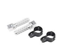 Repose-pieds Accessoires Pour Suzuki Pour Vstrom DL650 DL250 250SX DL1000 Pour V-strom 800DE DL 650 Repose-pieds Pédales Colliers De Serrage(ARGENT)