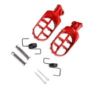 Repose-Pieds Accessoires Repose-pieds De Moto De Fosse Saleté Pour Yamaha PW50 80 TW200 FIXCOR(Red)