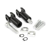 Repose-Pieds Accessoires Repose-pieds De Passager Moto 2.25" Pouces Support En Aluminium Kit Chape Pour Harley Pour Softail Fat Boy 2000-2006 FIXCOR(Black)