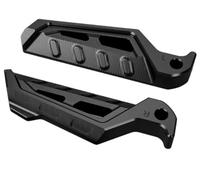 Repose-pieds Arrière CNC Plus Larges Passager Pour YAMAHA XMAX300 XMAX250 XMAX 300 250 400 Nmax/NVX155 15-25 Tmax530 REOKIP(Black)