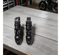 Repose-pieds arrière de moto en aluminium tout-terrain pour modification, antidérapant, facile à monter, pour customizing racing pour enduro, or, orange, vert, violet, bleu, noir, argent, 20 x 1,5 x