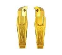 Repose-Pieds Arrière Moto Autoroute Repose-Pieds Passager Pliants pour MT09 pour MT07 pour MT03 13-20 pour MT-09 pour MT-07 pour TMAX 500 Repose-Pieds De Moto(Gold)