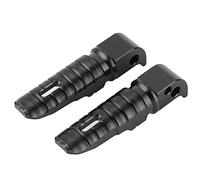 Repose-pieds arrière ， Paire de chevilles pédales en alliage d'aluminium Pièces modifiées pour moto pour Remplacement pour MT-10 MT-09 MT-07 Tracer900 FZ6(noir)